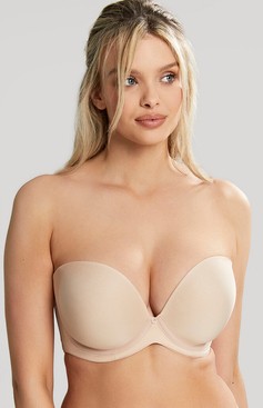 CLEO by Panache Faith Molded Plunge Underwire Bra (10666),32DD,Latte at   Women's Clothing store