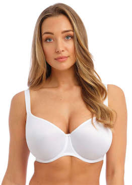 Underwear for Her, Bras, Biustonosze Miękkie na fiszbinie, Biustonosz  Fantasie SMOOTHING FL4520WHE Uw Seamless Balcony Bra White White