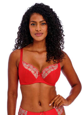 Biustonosz Freya HALLIE AA402602CRD Uw Plunge Bra Pink Chilli Red