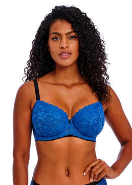 Biustonosz Freya OFFBEAT AA5453DAZ Uw Padded Half Cup Bra Dazzling Blue