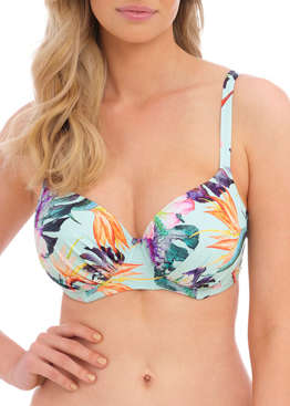 Biustonosz kąpielowy Fantasie Swim PARADISO FS501801SFT Uw Gathered Full Cup Bikini Top Soft Mint