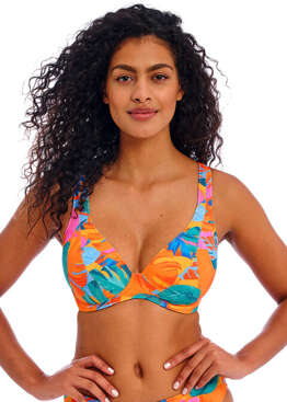 Biustonosz kąpielowy Freya Swim ALOHA COAST AS205213ZET Uw High Apex Bikini Top Zest