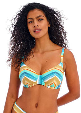 Biustonosz kąpielowy Freya Swim CASTAWAY ISLAND AS205702MUI Uw Plunge Bikini Top Multi