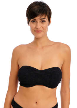 Biustonosz kąpielowy Freya Swim IBIZA WAVES AS203810BLK Uw Bandeau Bikini Top Black