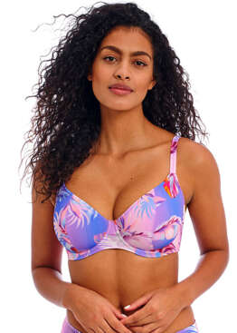 Biustonosz kąpielowy Freya Swim MIAMI SUNSET AS204902CAS Uw Plunge Bikini Top Cassis