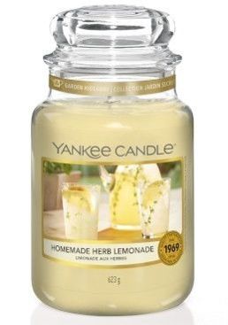 Duża świeca zapachowa Yankee Candle HOMEMADE HERB LEMONADE