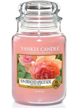 Duża świeca zapachowa Yankee Candle SUN-DRENCHED APRICOT ROSE