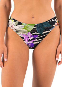Figi kąpielowe Fantasie Swim MALDIVES FS504172BLC Mid Rise Bikini Brief Black Tropical