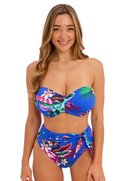 On the beach Biustonosz k pielowy Fantasie Swim HALKIDIKI FS501909ULE Uw Twist Bandeau Bikini Top Ultramarine