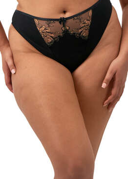 Stringi Elomi TEAGAN EL302670ALM Thong Black / Almond