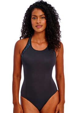 Strój kąpielowy Freya Active FREESTYLE AW3969MIO Uw Moulded Swimsuit Midnight Leopard