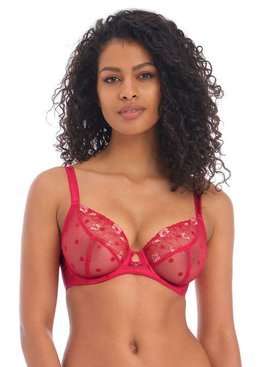 Freya Awakening Bra Black Size 30F Underwired Moulded Padded