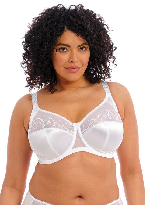 Elomi Cate Embroidered Full Cup Banded Underwire Bra (4030),40GG,Berry 