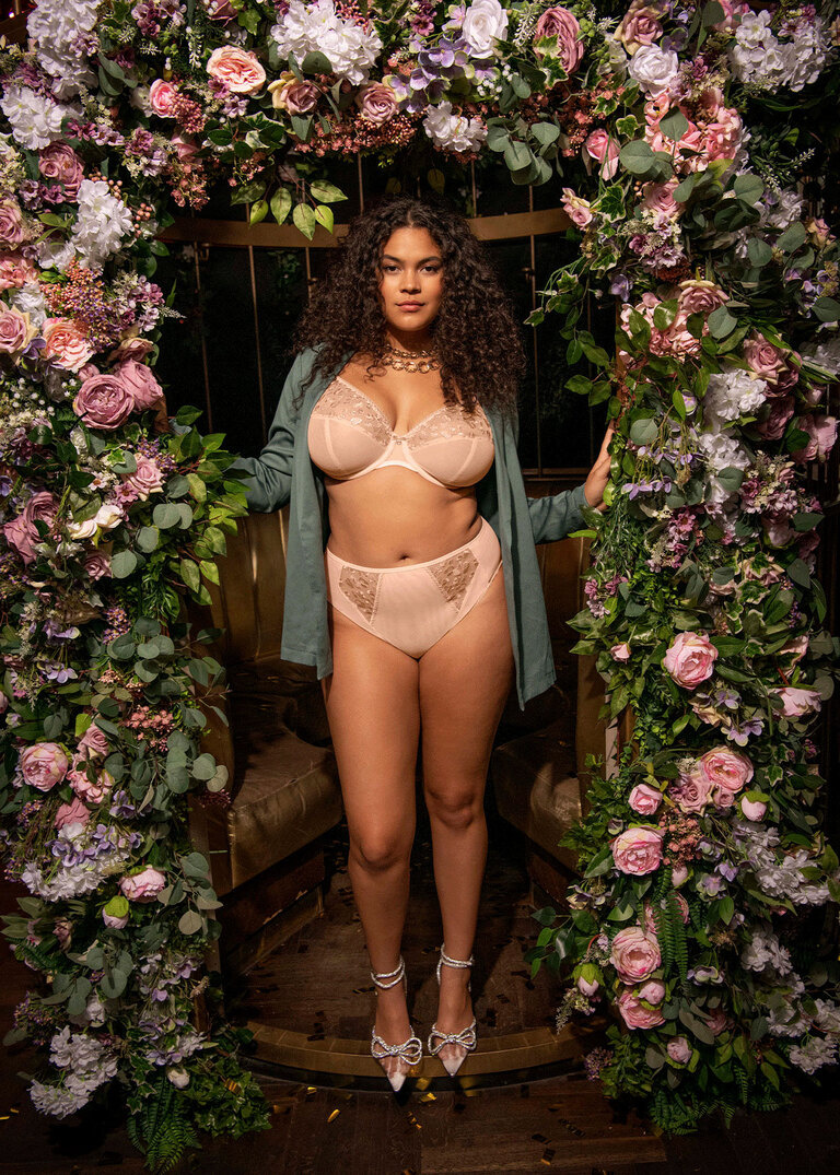 Underwear for Her, Panties, Wysokie figi Elomi NAMRAH EL301353PAU High Leg  Brief Pale Blush Pale Blush