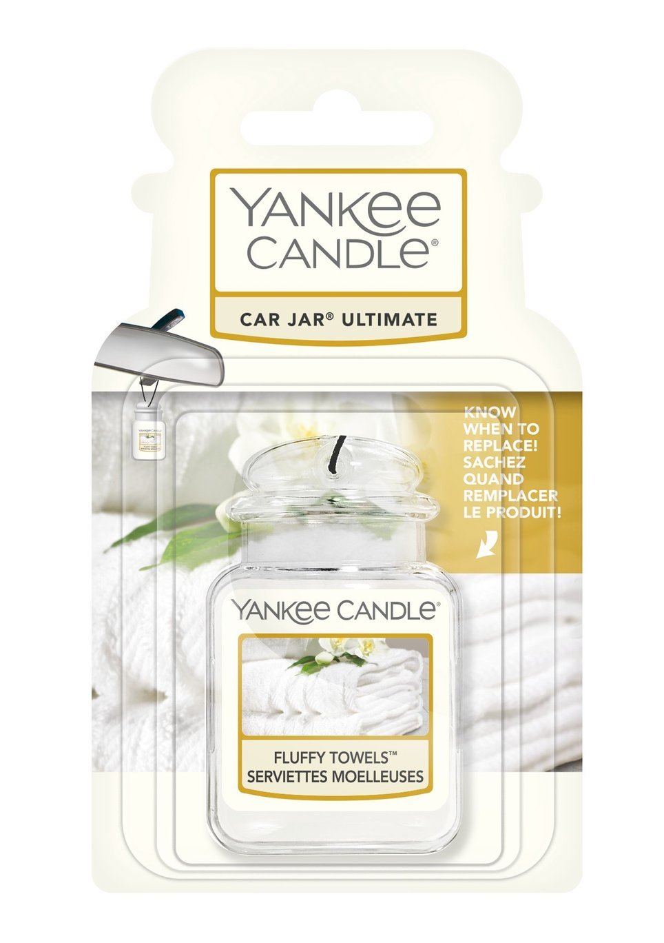 Pachnący dom, Yankee Candle, Zapach do samochodu Car Jar ULTIMATE Yankee  Candle Fluffy Towels Car Jar ULTIMATE Yankee Candle FLUFFY TOWELS