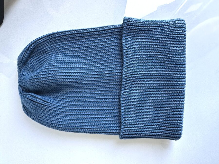 Beanie czapka z wełny merino VARELLA 100% Baby Merino 42 Petrol