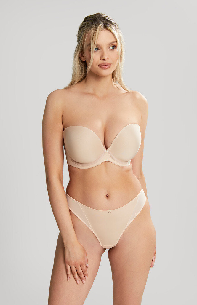 Biustonosz Cleo Panache FAITH 10660 Moulded Strapless Bra Latte