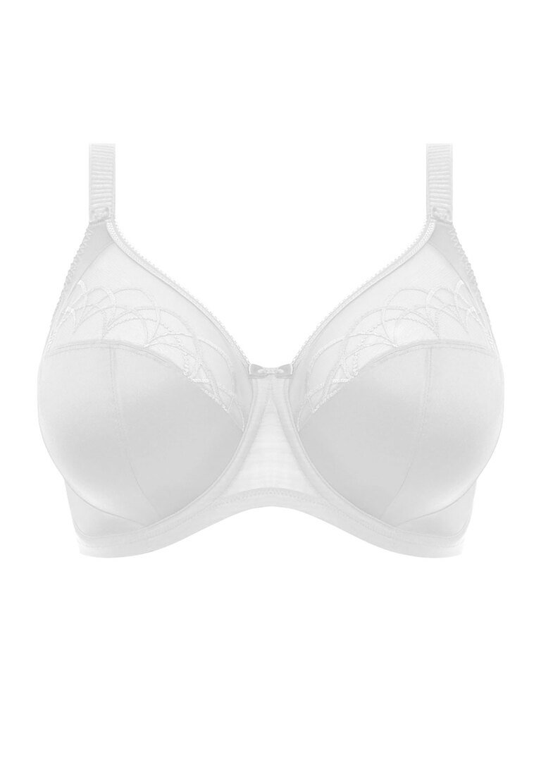 Elomi Cate Embroidered Full Cup Banded Underwire Bra (4030),42JJ,Alaska 