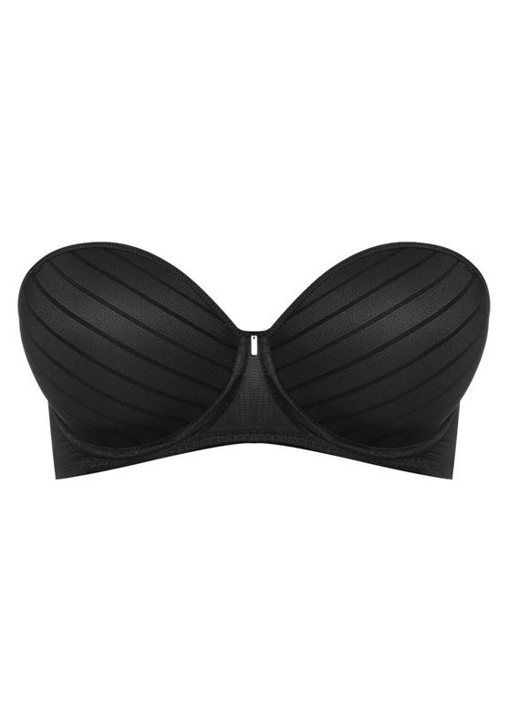 Biustonosz Freya CAMEO AA3163BLK Uw Deco Strapless Moulded Bra Black