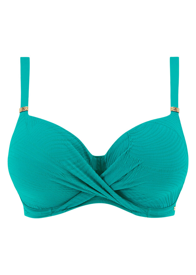 Biustonosz kąpielowy Fantasie Swim OTTAWA FS6355BID Uw Wrap Front Full Cup Bikini Top Bright Jade