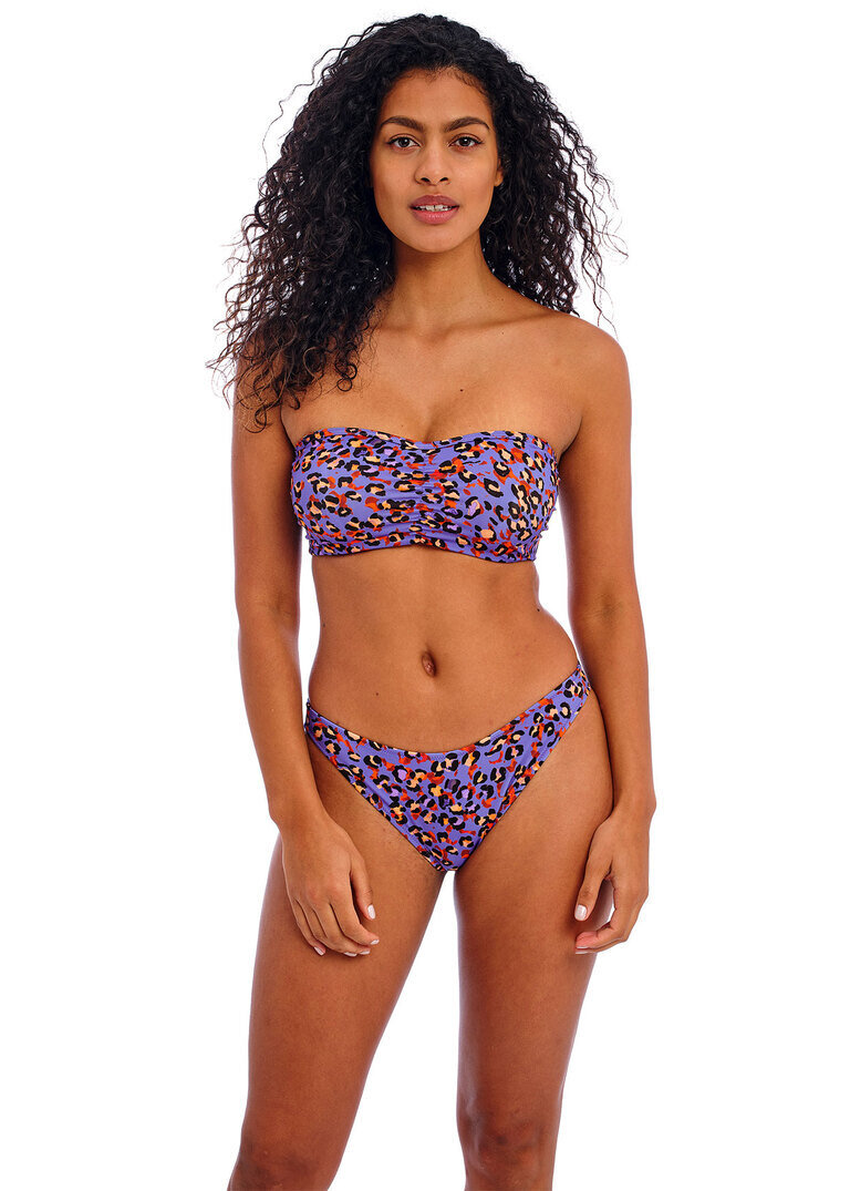 Biustonosz kąpielowy Freya Swim SANTIAGO NIGHTS AS205610LED Uw Bandeau Bikini Top Leopard