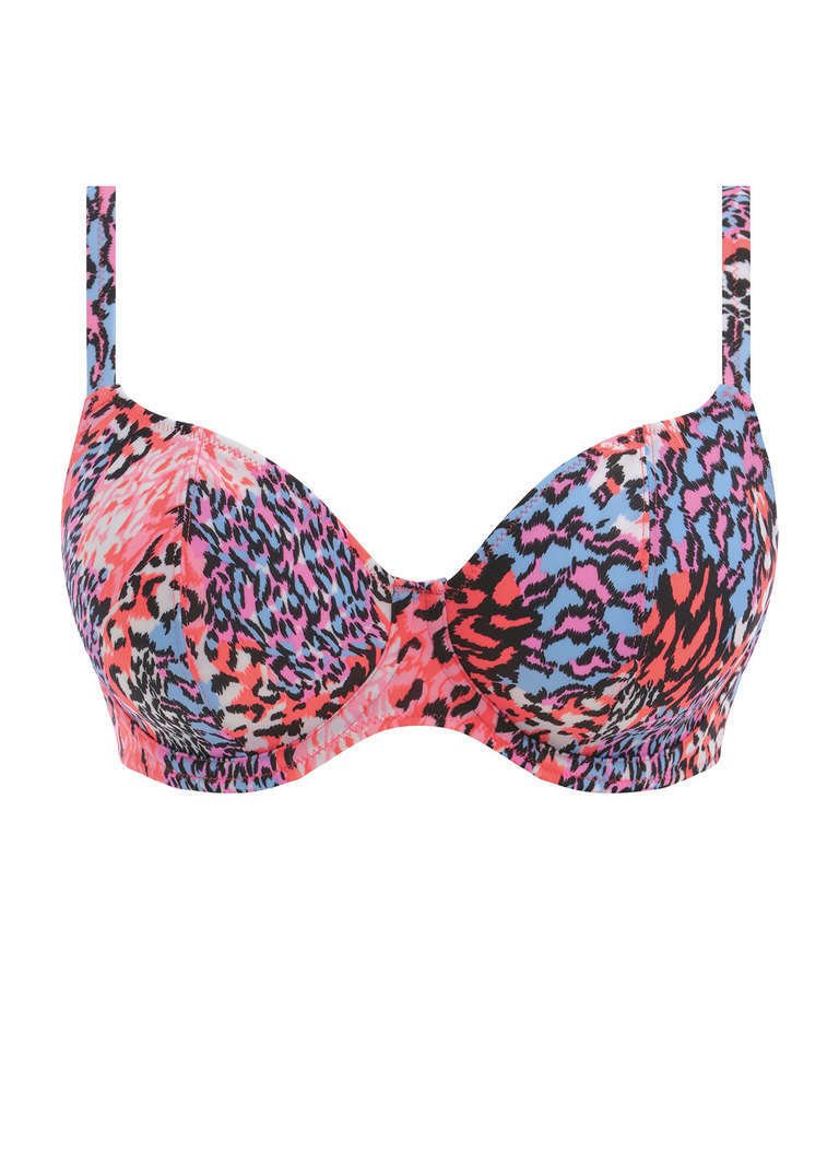 Biustonosz kąpielowy Freya Swim SERENGETI HAZE AS201802MUI Uw Plunge Bikini Top Multi