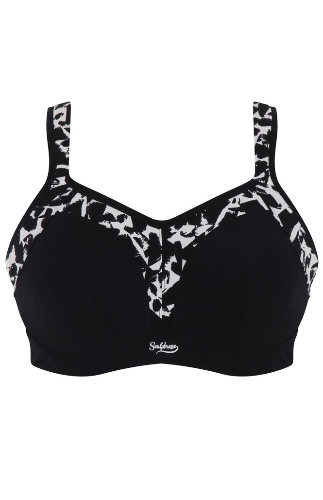 Biustonosz sportowy Sculptresse Panache SPORT 9441 Non Padded Sports Bra Mono Print