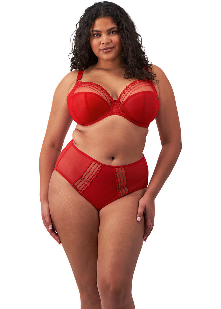 Figi damskie Elomi MATILDA EL8906HAD Full Brief Haute Red