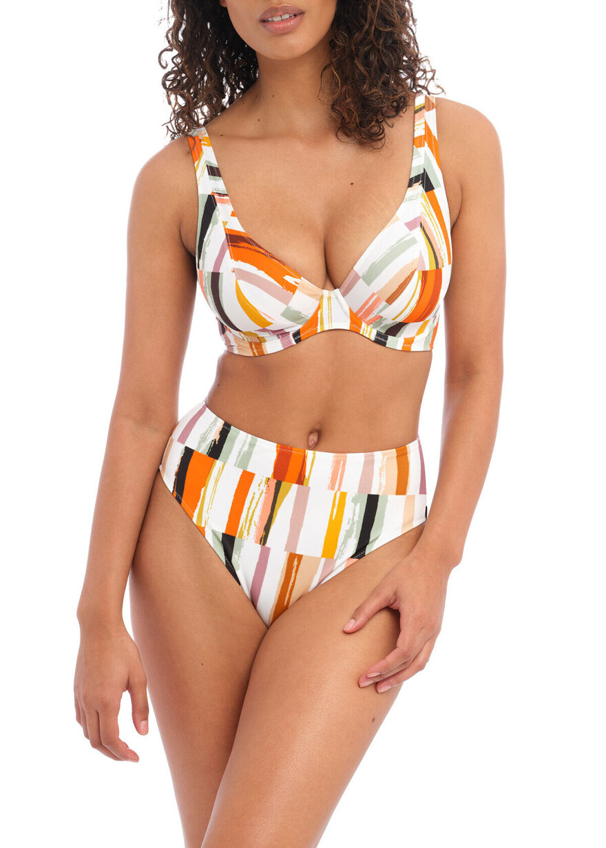 Figi kąpielowe Freya Swim SHELL ISLAND AS202278MUI I High Waist Bikini Brief Multi