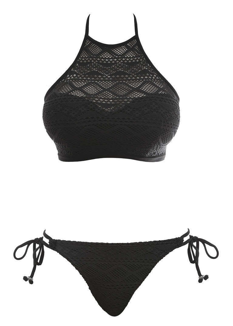 KOMPLET - Strój kąpielowy Freya SUNDANCE Black - wybierz fasony i rozmiary (28E, 30DD, 30E, 30FF, 32D, 32E, 32F, 34G, 34HH, 36E, 36F)