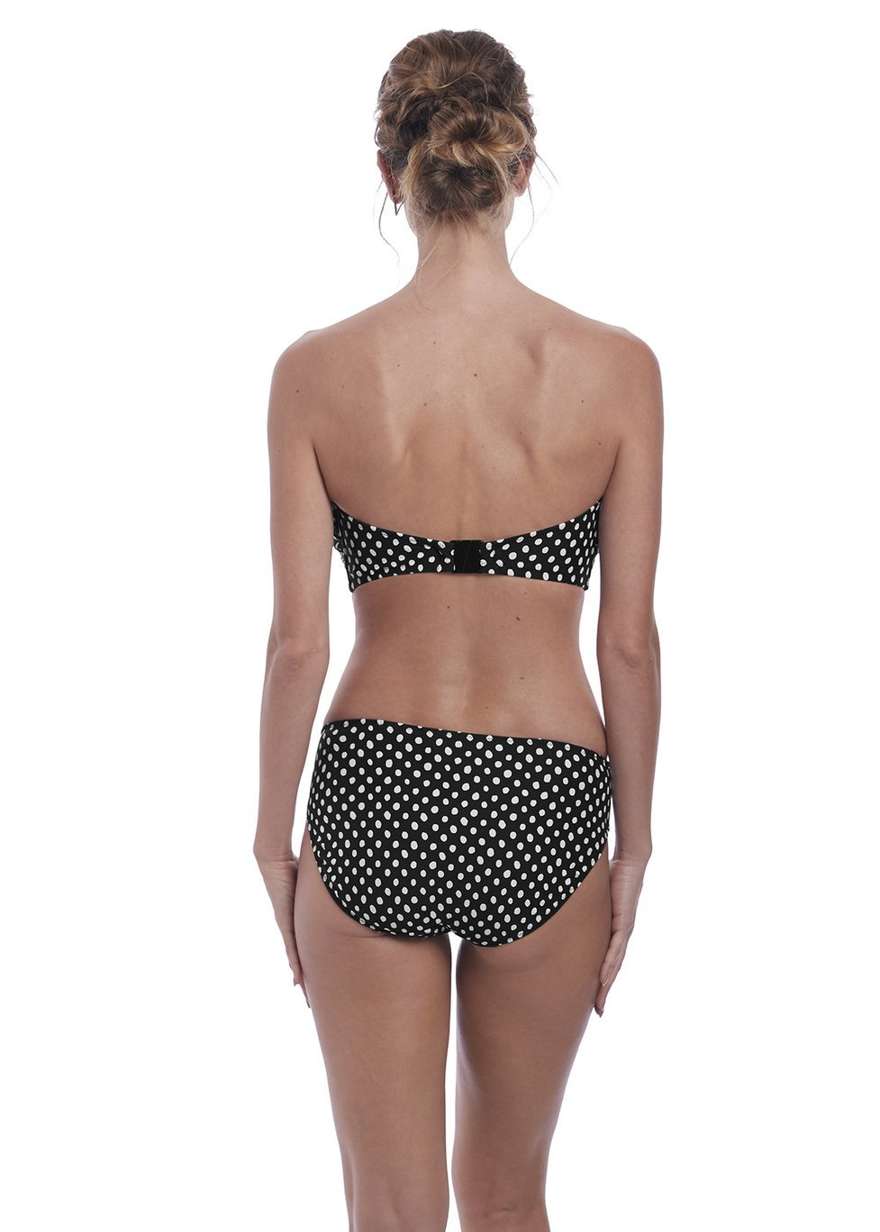 KOMPLET - Strój kąpielowy dwuczęściowy Fantasie Swim SANTA MONICA Black & White - wybierz fasony i rozmiary (30F, 30FF, 32DD, 36DD)