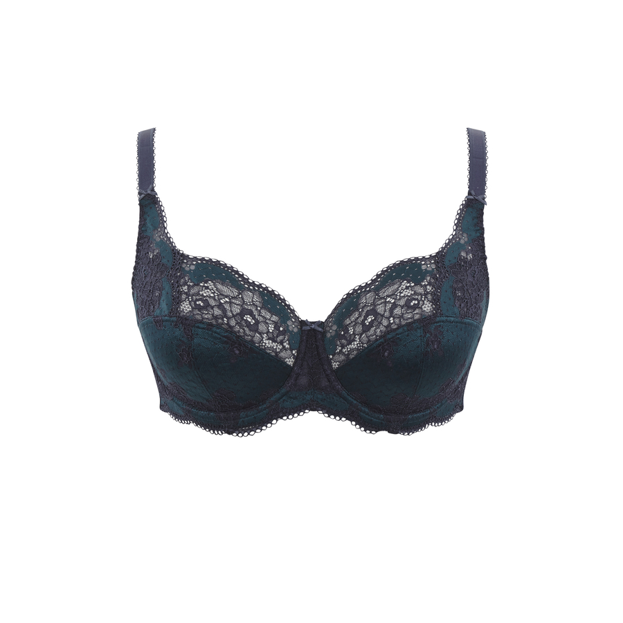 KOMPLET bielizny Panache CLARA Deep Ocean 7255 Full Cup Bra + majtki do wyboru (30F, 34GG, 38G)