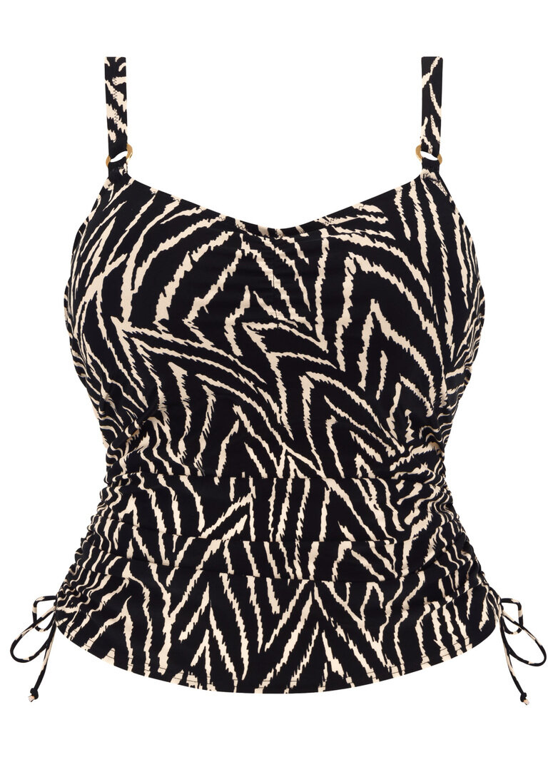 Koszulka kąpielowa Fantasie Swim SILHOUETTE ISLAND FS504551MOM Uw Adjustable Side Tankini Monochrome