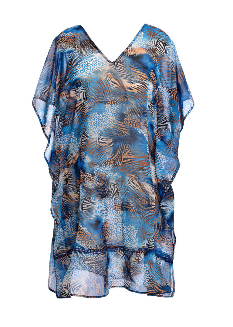 Tunika sukienka plażowa Fantasie Swim SERAYA SANDS FS503794DEN Kaftan Denim