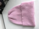 Beanie czapka z wełny merino VARELLA 100% Baby Merino 05 Jasny Róż