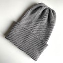 Beanie czapka z wełny merino VARELLA 100% Baby Merino 19 Szary