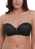 Biustonosz Freya CAMEO AA3163BLK Uw Deco Strapless Moulded Bra Black