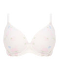 Biustonosz Freya DAYDREAMING AA400831FLT Uw Moulded Plunge T-shirt Bra Flora White