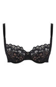 Biustonosz Panache ALLURE 10761 Balcony Bra Black/Latte