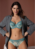 Biustonosz Wacoal EMBRACE LACE WA065191996 Underwired Bra Eggshell Blue / Brittany Blue