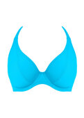 Biustonosz kąpielowy Freya JEWEL COVE AS7232PRQ Uw Halter Bikini Top Plain Turquoise