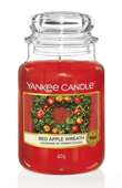 Duża świeca zapachowa Yankee Candle RED APPLE WREATH