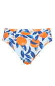 Figi kąpielowe midi Panache Swim SICILY SW1729 Midi Gathered Bikini Bottoms Sicily Print