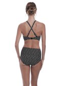 KOMPLET - Strój kąpielowy dwuczęściowy Fantasie Swim SANTA MONICA Black & White - wybierz fasony i rozmiary (30F, 30FF, 32DD, 36DD)