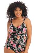 Koszulka kąpielowa Elomi Swim DARK TROPICS ES800161BLK Non Wired Moulded Tankini Top Black