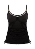 Koszulka kąpielowa Fantasie Swim EAST HAMPTON FS502851BLK Uw Adjustable Side Tankini Black