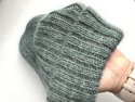 Ręcznie robiona czapka beanie AUREA 100% Ręcznie farbowana Baby Merino plus moher i jedwab Ziołowy Ogródek - edycja limitowana