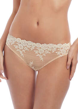 Figi Wacoal EMBRACE LACE WA064391271 Bikini Brief Naturally Nude / Ivory