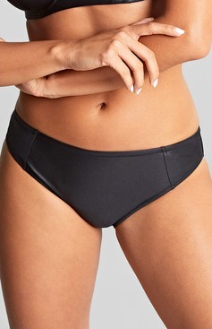 Figi kąpielowe Panache Swim OBSIDIAN/BLACK SW1726B Classic Bikini Bottoms Black