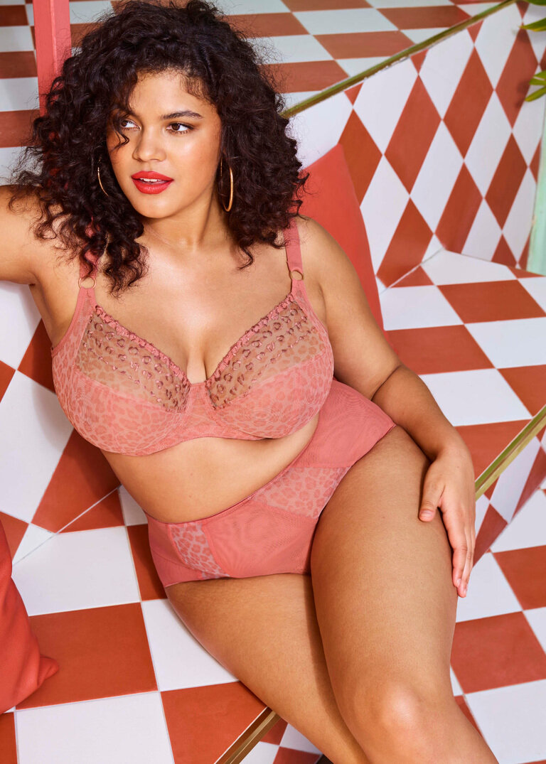 Biustonosz Elomi MATILDA EL8900ROO Uw Plunge Bra Rose Leo